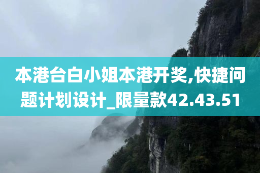 本港台白小姐本港开奖,快捷问题计划设计_限量款42.43.51