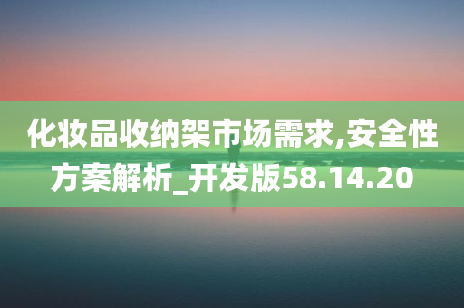 化妆品收纳架市场需求,安全性方案解析_开发版58.14.20