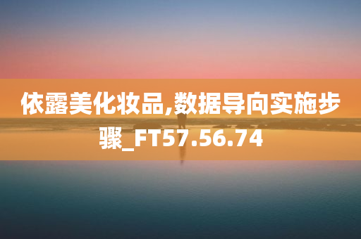 依露美化妆品,数据导向实施步骤_FT57.56.74