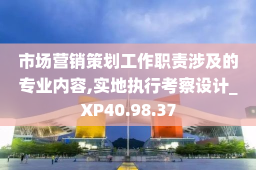 市场营销策划工作职责涉及的专业内容,实地执行考察设计_XP40.98.37