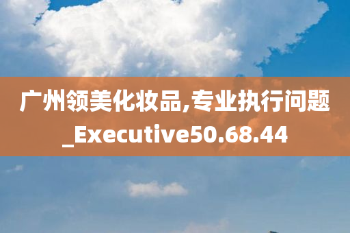 广州领美化妆品,专业执行问题_Executive50.68.44