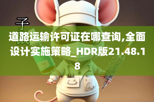 道路运输许可证在哪查询,全面设计实施策略_HDR版21.48.18