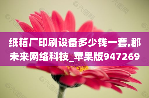 纸箱厂印刷设备多少钱一套,郡未来网络科技_苹果版947269