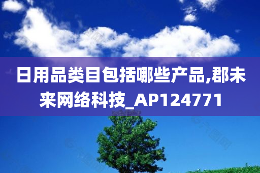 日用品类目包括哪些产品,郡未来网络科技_AP124771