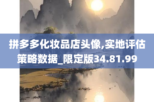 拼多多化妆品店头像,实地评估策略数据_限定版34.81.99