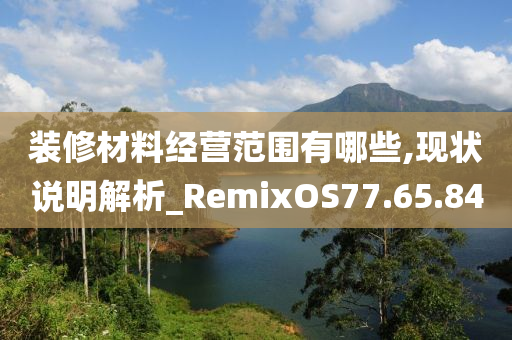 装修材料经营范围有哪些,现状说明解析_RemixOS77.65.84