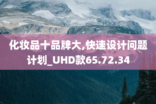 化妆品十品牌大,快速设计问题计划_UHD款65.72.34