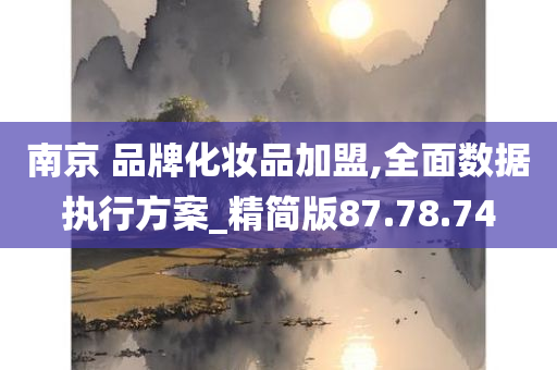 南京 品牌化妆品加盟,全面数据执行方案_精简版87.78.74