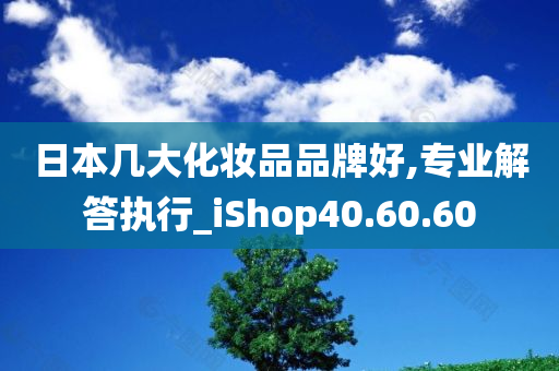 日本几大化妆品品牌好,专业解答执行_iShop40.60.60