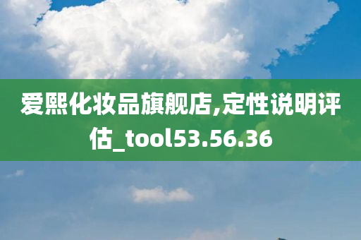 爱熙化妆品旗舰店,定性说明评估_tool53.56.36