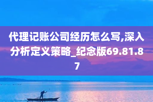 代理记账公司经历怎么写,深入分析定义策略_纪念版69.81.87