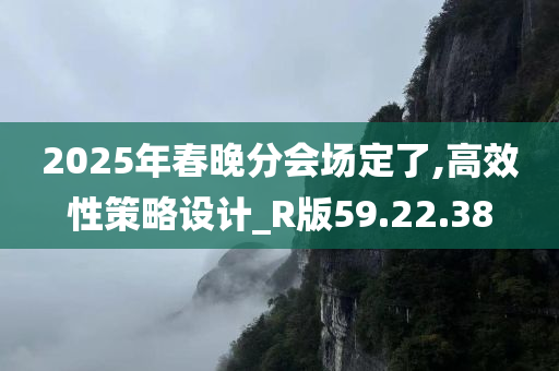 2025年春晚分会场定了,高效性策略设计_R版59.22.38