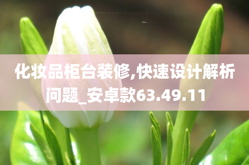 化妆品柜台装修,快速设计解析问题_安卓款63.49.11