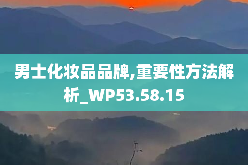 男士化妆品品牌,重要性方法解析_WP53.58.15