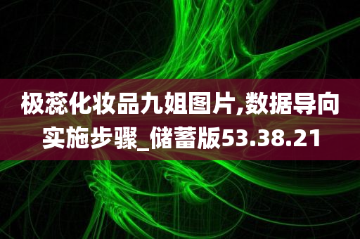 极蕊化妆品九姐图片,数据导向实施步骤_储蓄版53.38.21