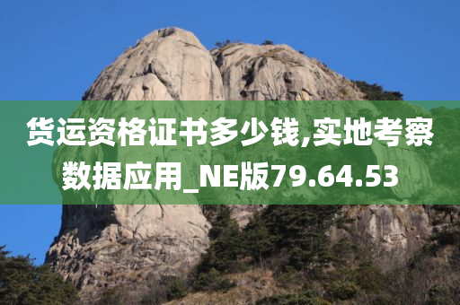 货运资格证书多少钱,实地考察数据应用_NE版79.64.53