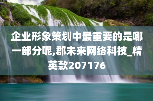 企业形象策划中最重要的是哪一部分呢,郡未来网络科技_精英款207176