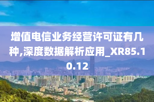 增值电信业务经营许可证有几种,深度数据解析应用_XR85.10.12