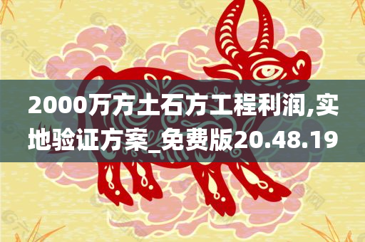 2000万方土石方工程利润,实地验证方案_免费版20.48.19