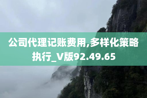 公司代理记账费用,多样化策略执行_V版92.49.65