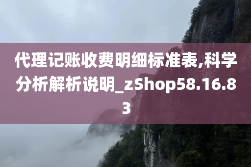 代理记账收费明细标准表,科学分析解析说明_zShop58.16.83