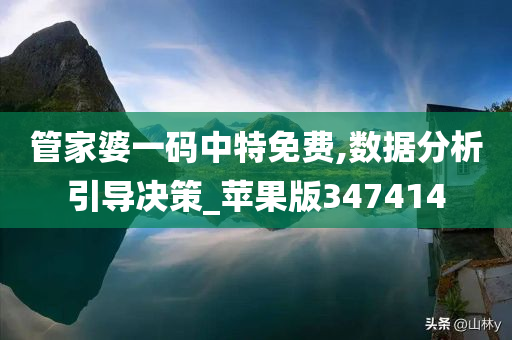 管家婆一码中特免费,数据分析引导决策_苹果版347414