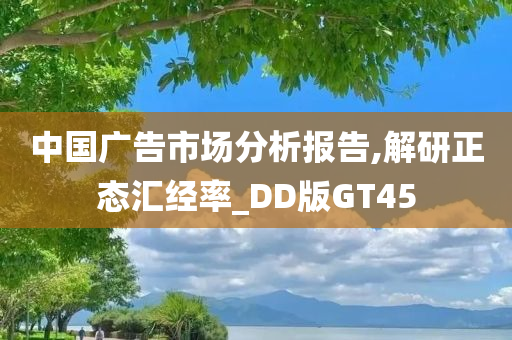 中国广告市场分析报告,解研正态汇经率_DD版GT45