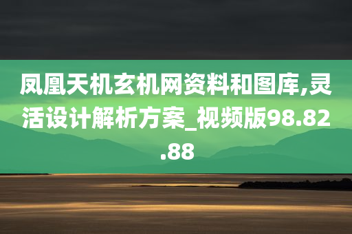 凤凰天机玄机网资料和图库,灵活设计解析方案_视频版98.82.88