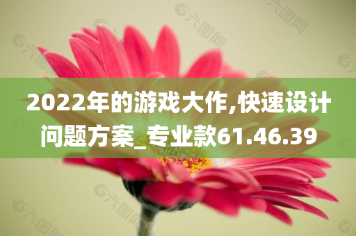 2022年的游戏大作,快速设计问题方案_专业款61.46.39