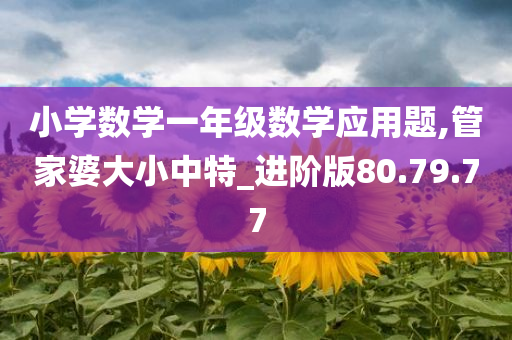 小学数学一年级数学应用题,管家婆大小中特_进阶版80.79.77