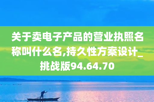 关于卖电子产品的营业执照名称叫什么名,持久性方案设计_挑战版94.64.70