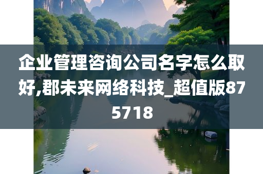 企业管理咨询公司名字怎么取好,郡未来网络科技_超值版875718