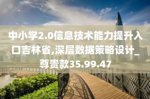 中小学2.0信息技术能力提升入口吉林省,深层数据策略设计_尊贵款35.99.47