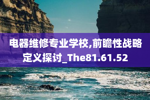 电器维修专业学校,前瞻性战略定义探讨_The81.61.52