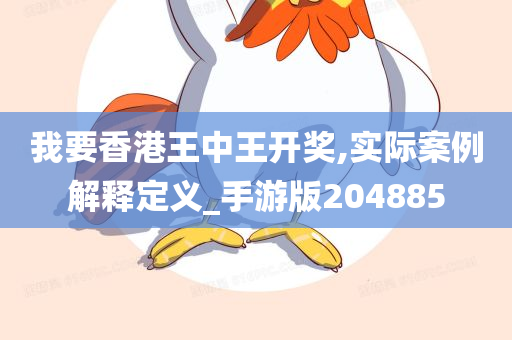 我要香港王中王开奖,实际案例解释定义_手游版204885