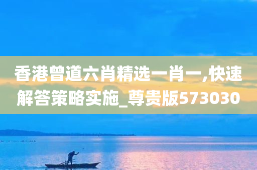 香港曾道六肖精选一肖一,快速解答策略实施_尊贵版573030