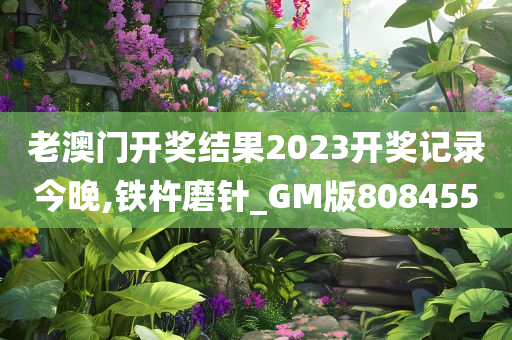 老澳门开奖结果2023开奖记录今晚,铁杵磨针_GM版808455