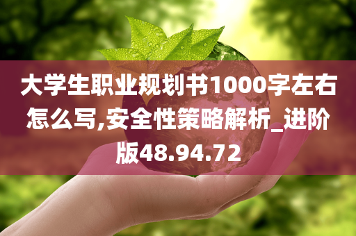 大学生职业规划书1000字左右怎么写,安全性策略解析_进阶版48.94.72