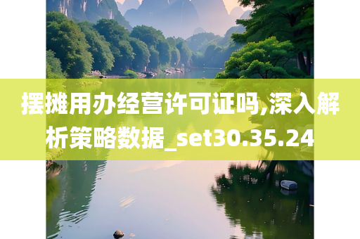 摆摊用办经营许可证吗,深入解析策略数据_set30.35.24