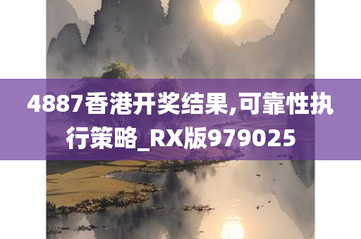 4887香港开奖结果,可靠性执行策略_RX版979025