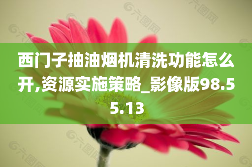 西门子抽油烟机清洗功能怎么开,资源实施策略_影像版98.55.13