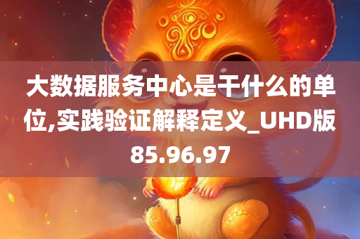 大数据服务中心是干什么的单位,实践验证解释定义_UHD版85.96.97