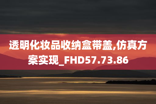 透明化妆品收纳盒带盖,仿真方案实现_FHD57.73.86