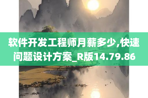 软件开发工程师月薪多少,快速问题设计方案_R版14.79.86