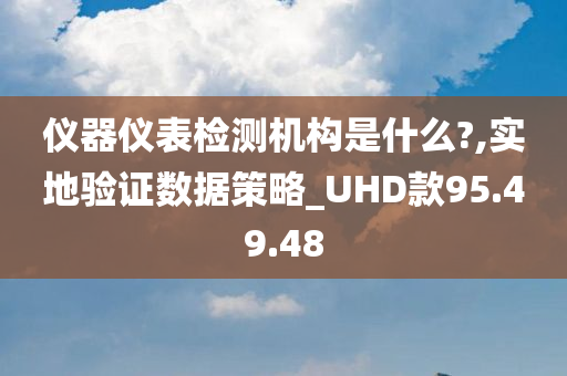 仪器仪表检测机构是什么?,实地验证数据策略_UHD款95.49.48