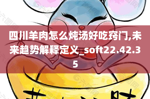 四川羊肉怎么炖汤好吃窍门,未来趋势解释定义_soft22.42.35