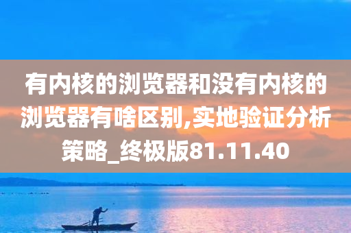 有内核的浏览器和没有内核的浏览器有啥区别,实地验证分析策略_终极版81.11.40