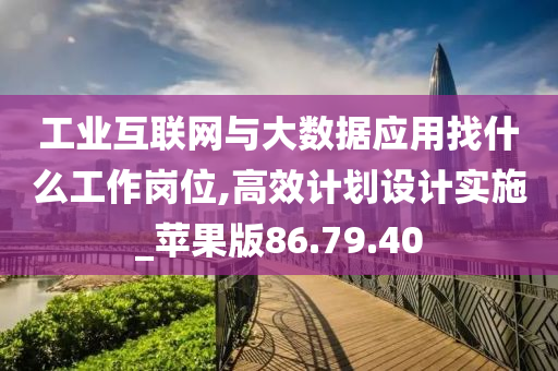 工业互联网与大数据应用找什么工作岗位,高效计划设计实施_苹果版86.79.40