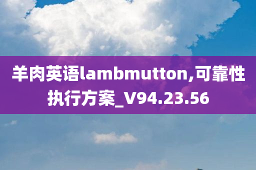 羊肉英语lambmutton,可靠性执行方案_V94.23.56