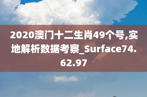 2020澳门十二生肖49个号,实地解析数据考察_Surface74.62.97